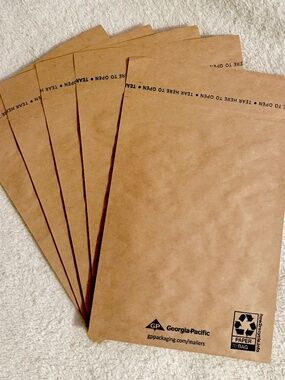 25-pack Recyclable EcoPadded 6x9” Bubble Mailers Small Business Shipping Packing